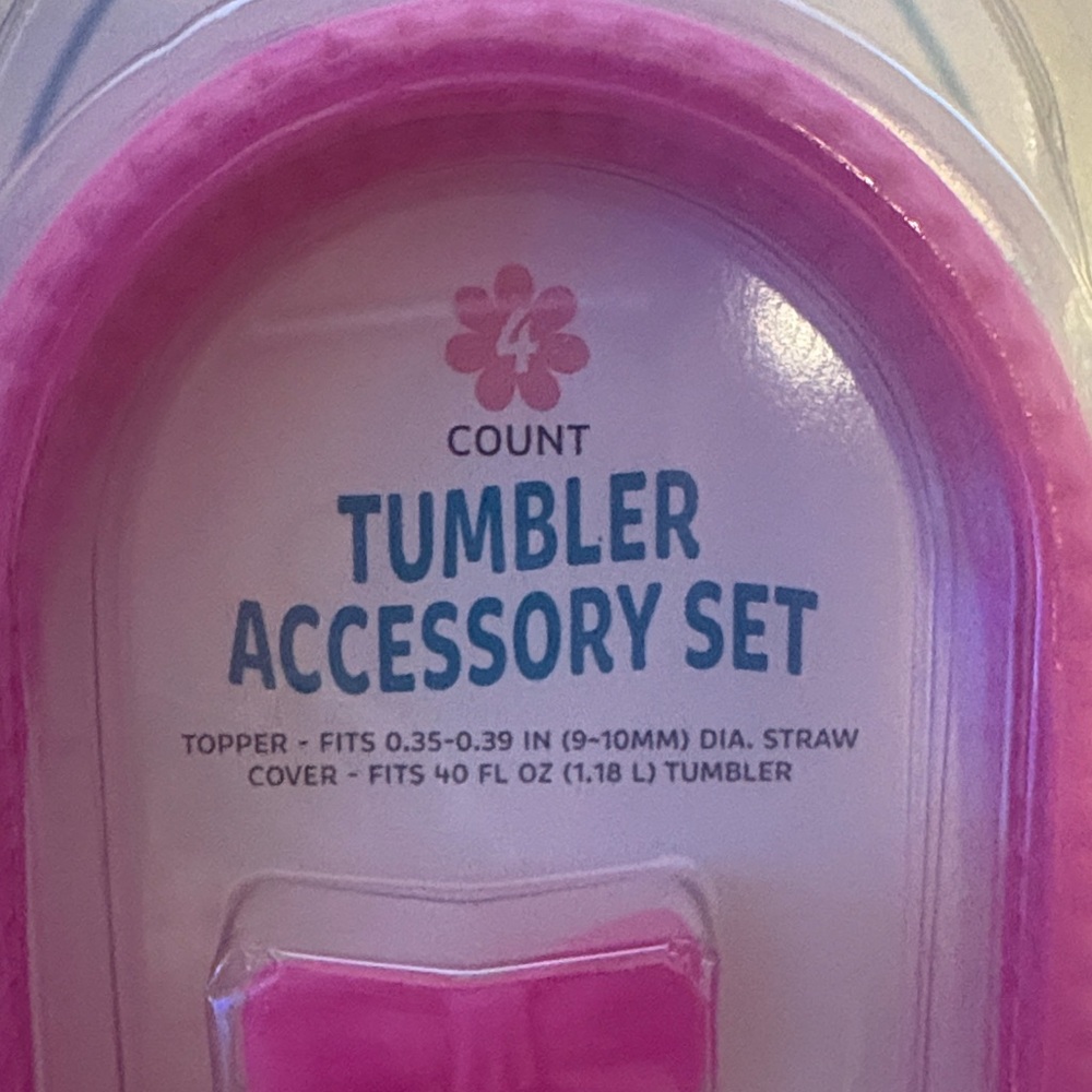 Pink Tumbler Accessory Set - Picture 5 of 5